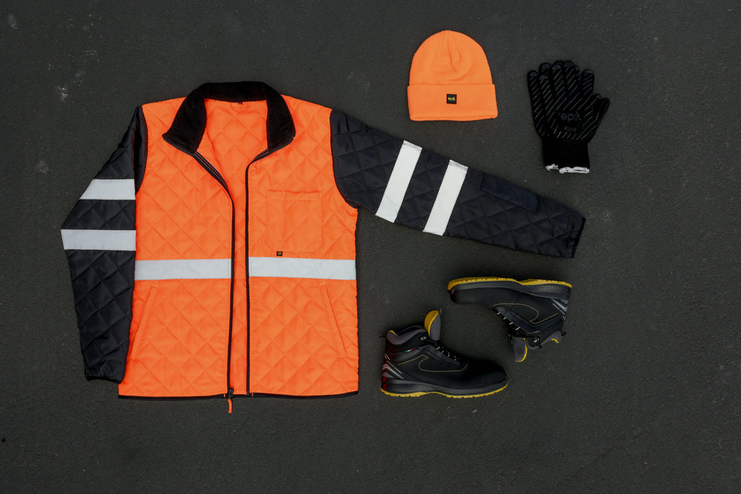 Epik Workwear Agile Quilted Jacket Hi Vis Orange