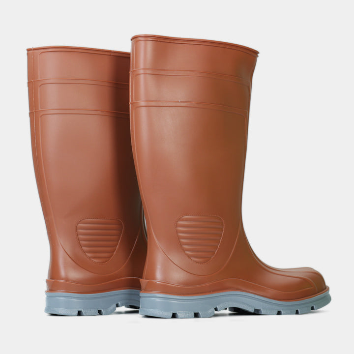 Epik Workwear Red Chem Safety Boot Steel Toe Like Protection Slip Resistance Pair Back