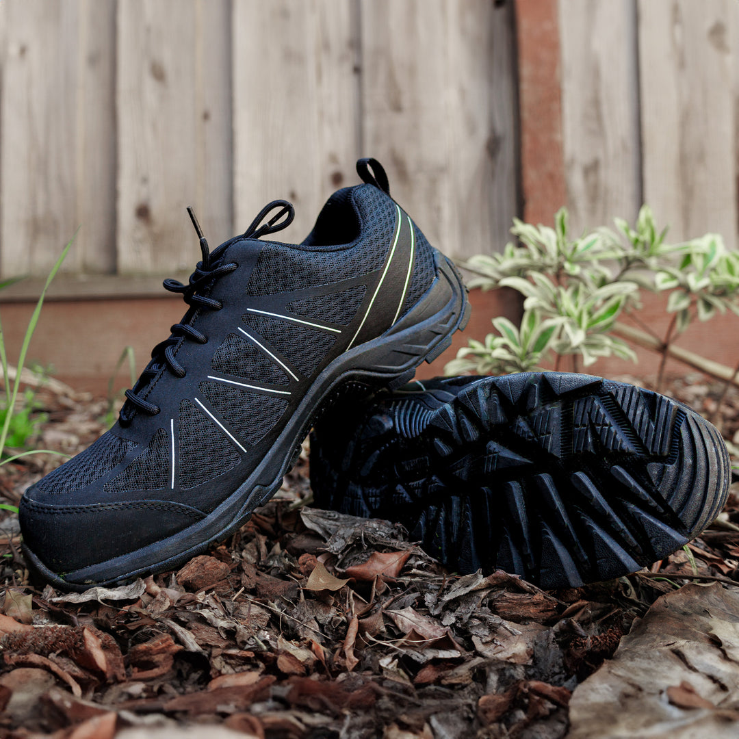 Wolverine Epik Workwear Black Hi Vis Work Shoe with Safety Toe and Industrial Supportive Comfort