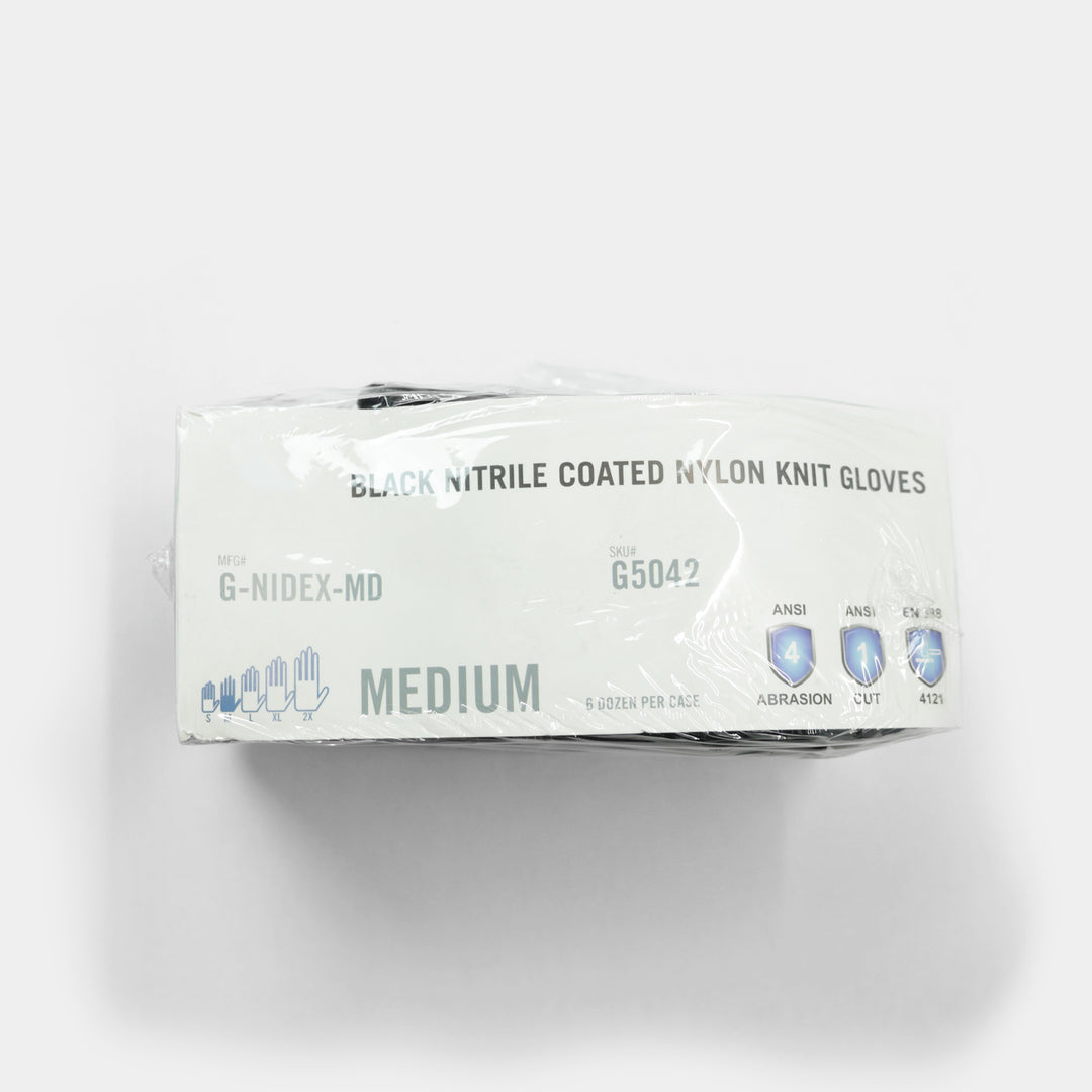Nitrile Coated Knit Gloves (12/pr)