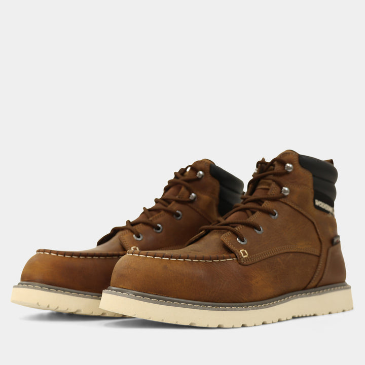 Trade Wedge Steel Toe Sudan Brown Boot