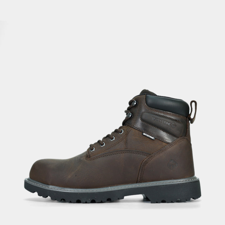 Floorhand 6 Safety Insulated Brown Leather Boot Epik Workwear Side