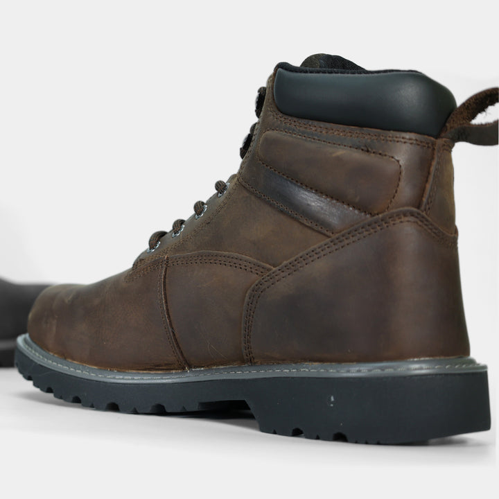      Floorhand 6 Safety Insulated Brown Leather Boot Epik Workwear Inside