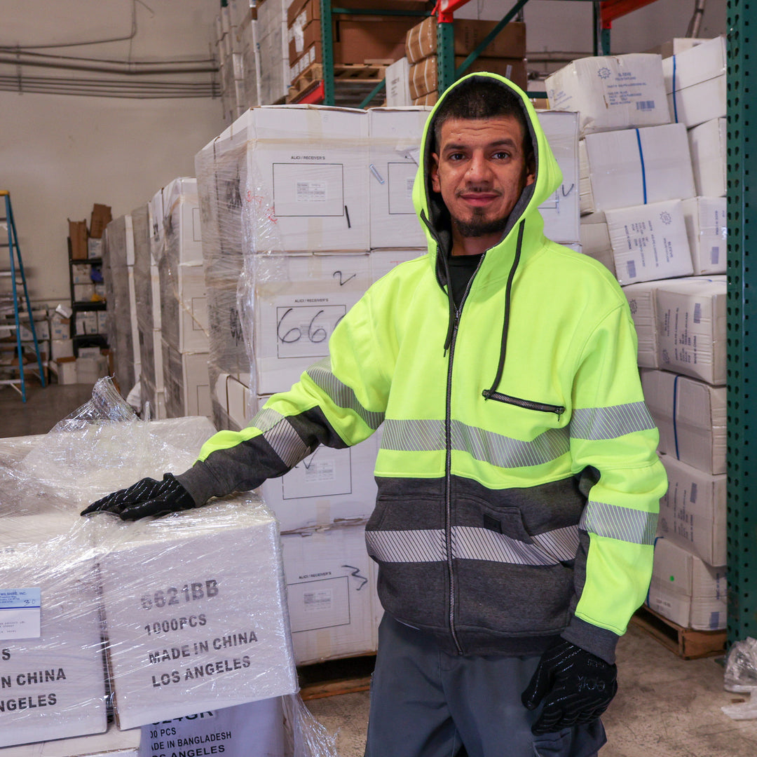 Peak 2.0 ANSI Class 2 Hi Vis Warehouse Hoodie Safety