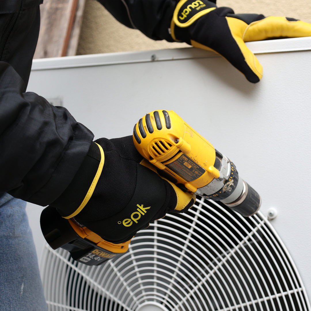 Epik Workwear Insulated Leather Work Gloves Freezerwear Flex