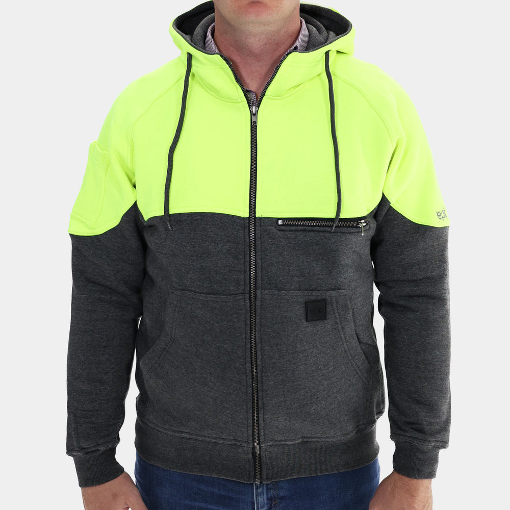 Epik Hi Vis Yellow Peak Hoodie front