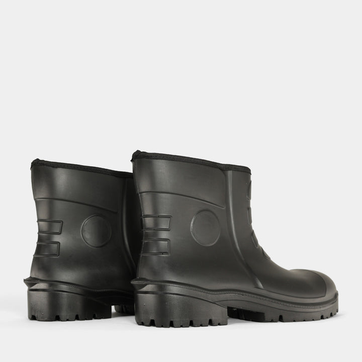 Epik Pace Safety Short Boot in Black Pair Back Heel