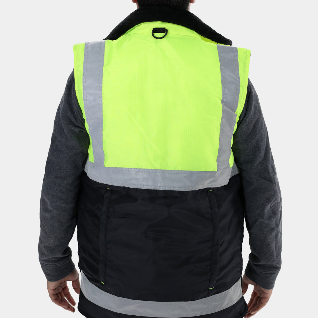 Epik Reflex Hi Vis Yellow Vest Back