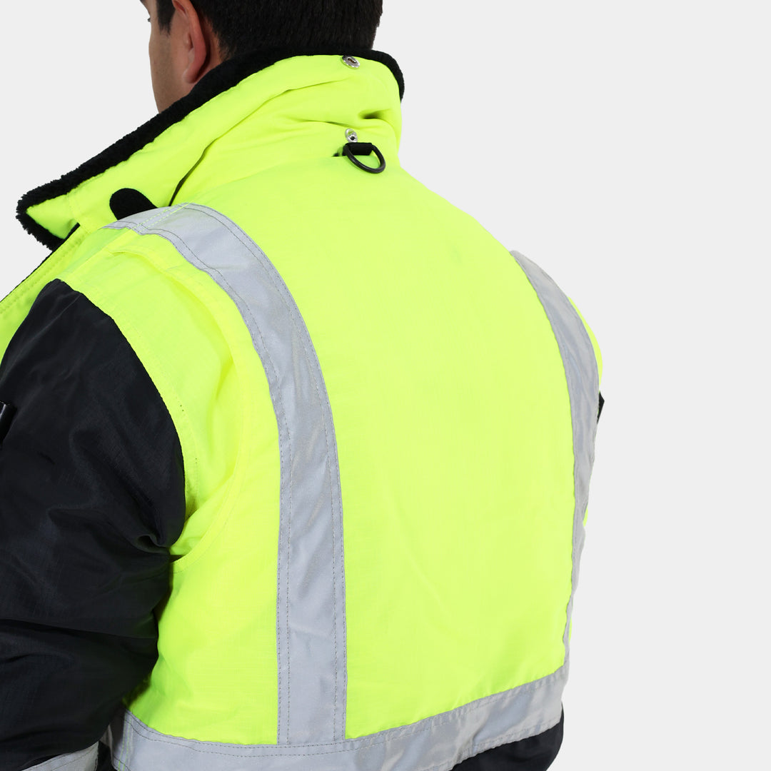Epik EV300 Reflex Pro Freezer Hi Vis Yellow Jacket Back Hook