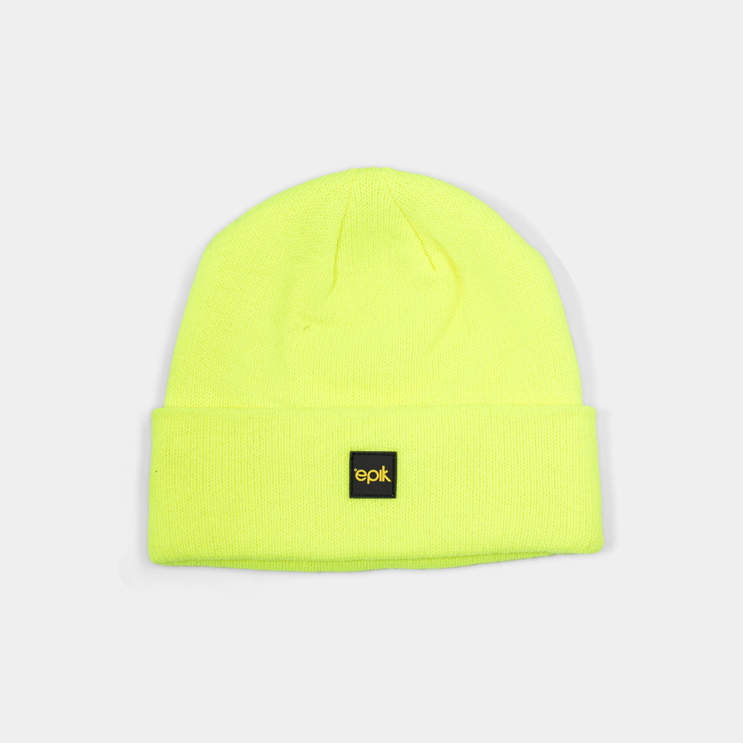 Epik Thermal Beanie Hi Vis Yellow front