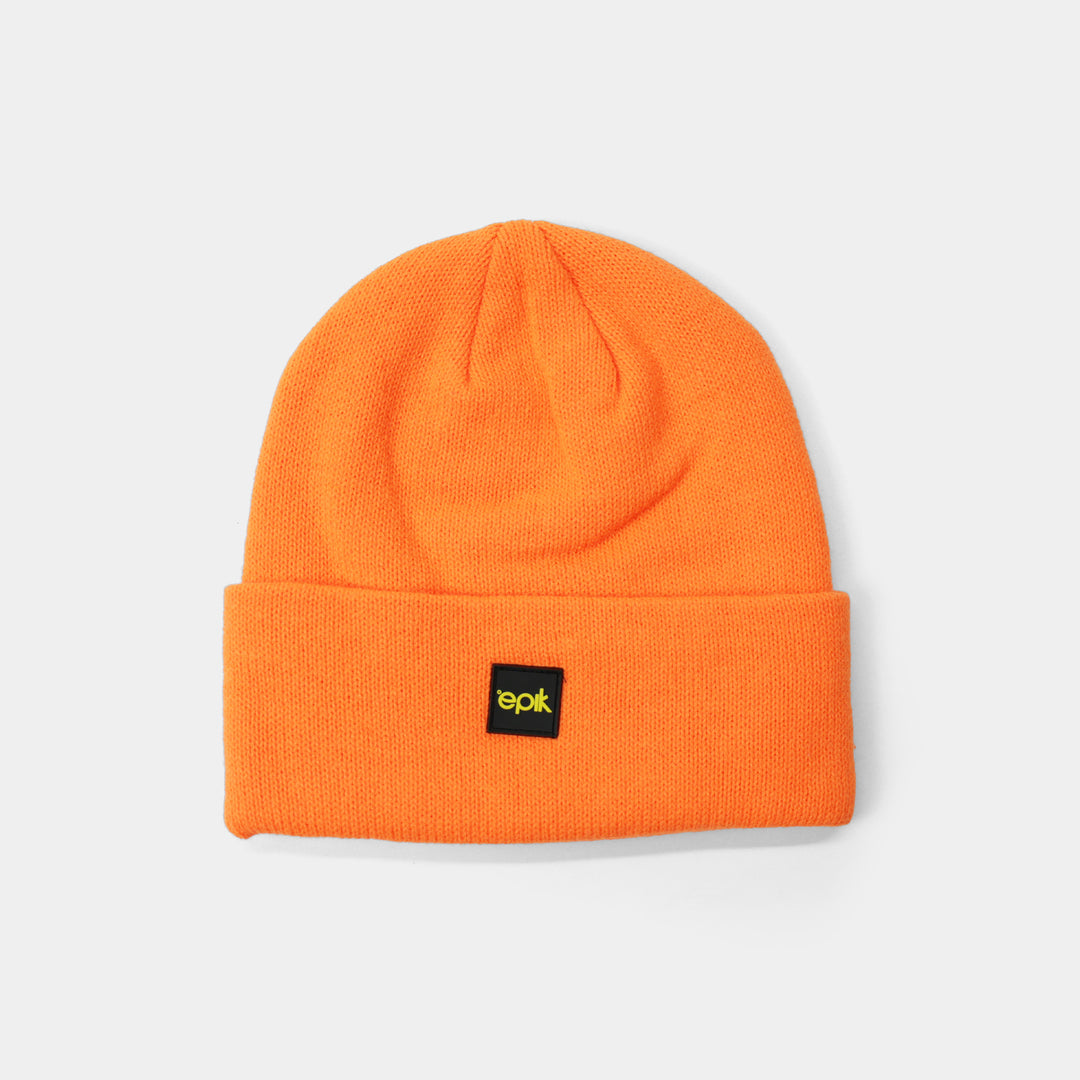 Epik Orange Thermal Beanie flat