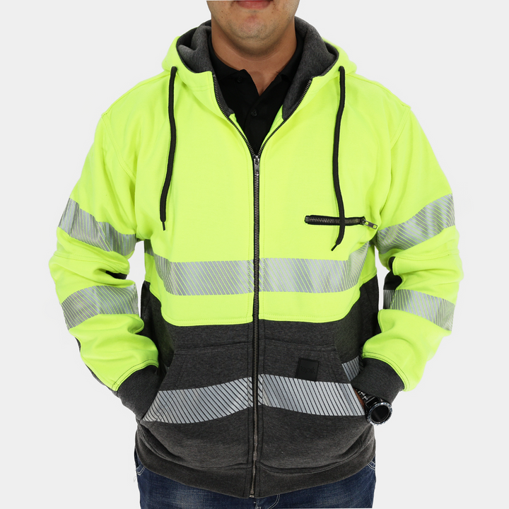 Epik Peak 2.0 Hi Vis Yellow Hoodie Coolerwear pockets