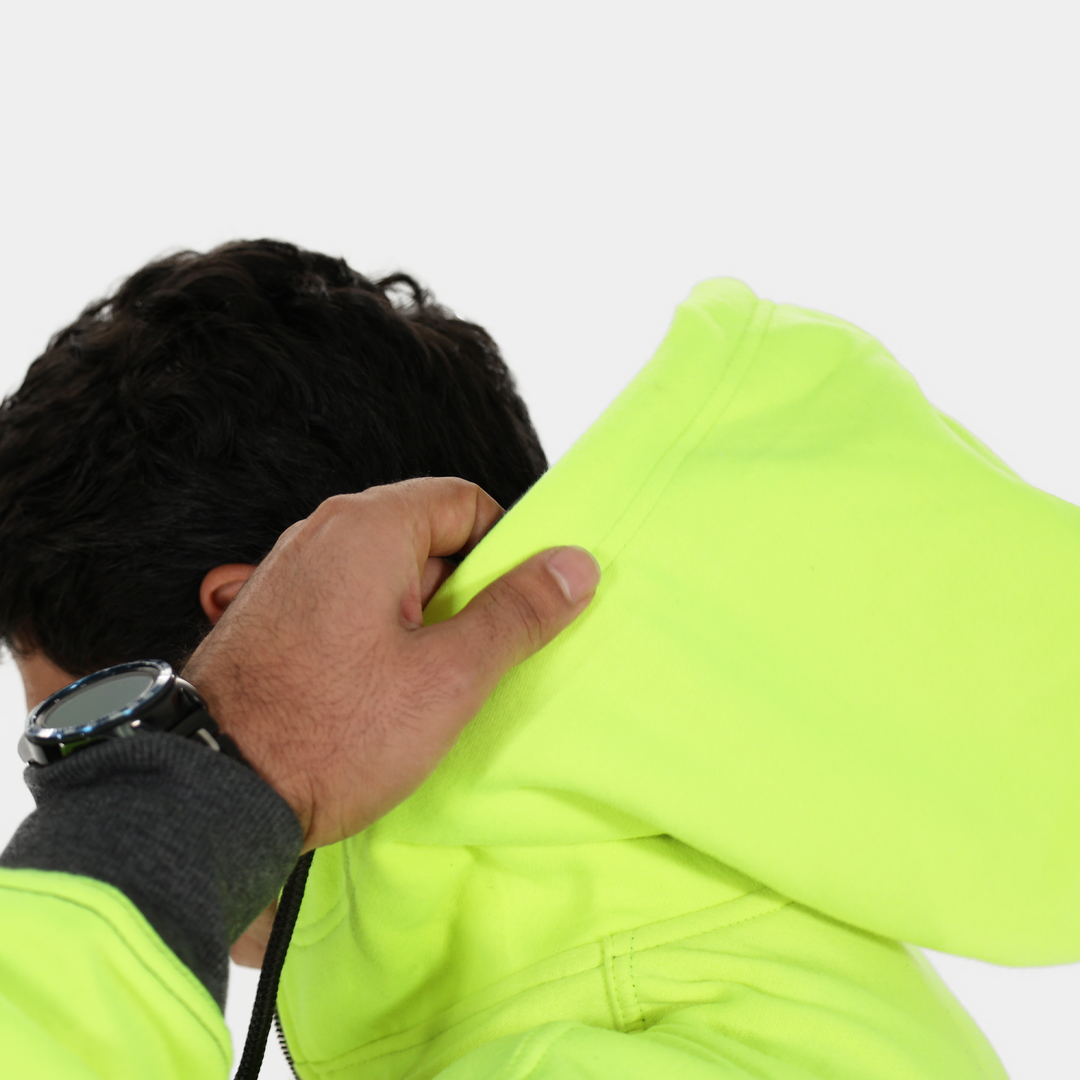 Epik Peak 2.0 Hi Vis Yellow Hoodie Coolerwear hood