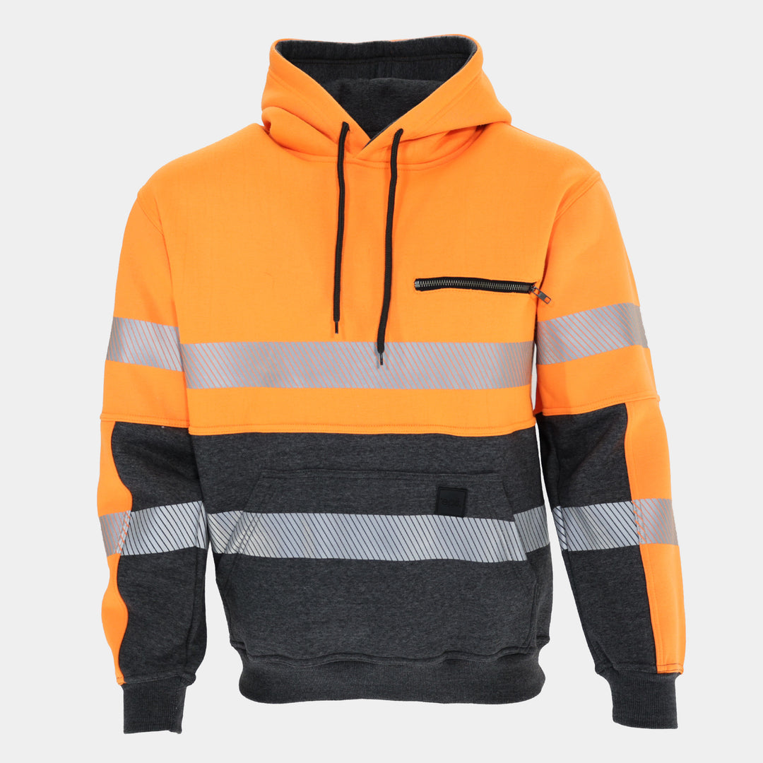 Epik Peak 2.0 Pullover ANSI Class 2 Hoodie in Orange Cut Out