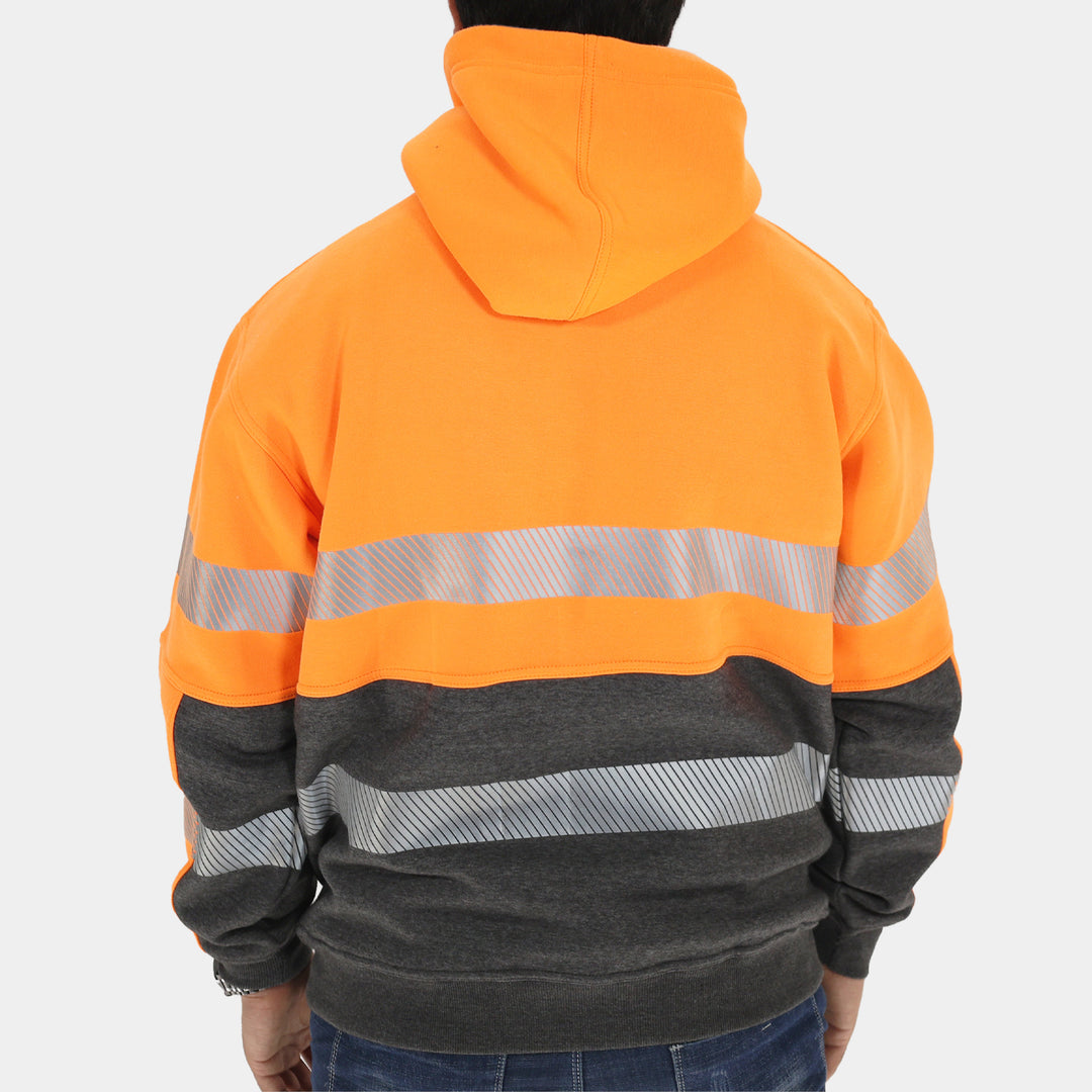 Epik Peak 2.0 Pullover ANSI Class 2 Hoodie in Orange Back