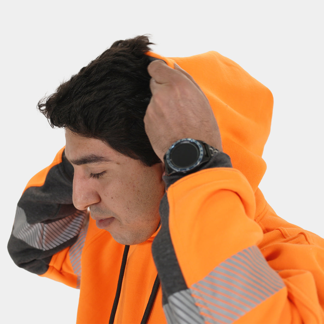 Epik Peak 2.0 Pullover ANSI Class 2 Hoodie in Orange Hoodie