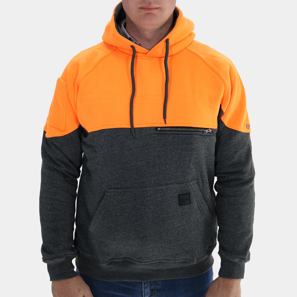 Epik Peak Hoodie Hi-Vis Orange Front Model