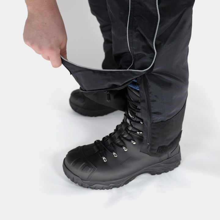 Epik Black Reflex Bib Overalls Boot Zipper Access Closing