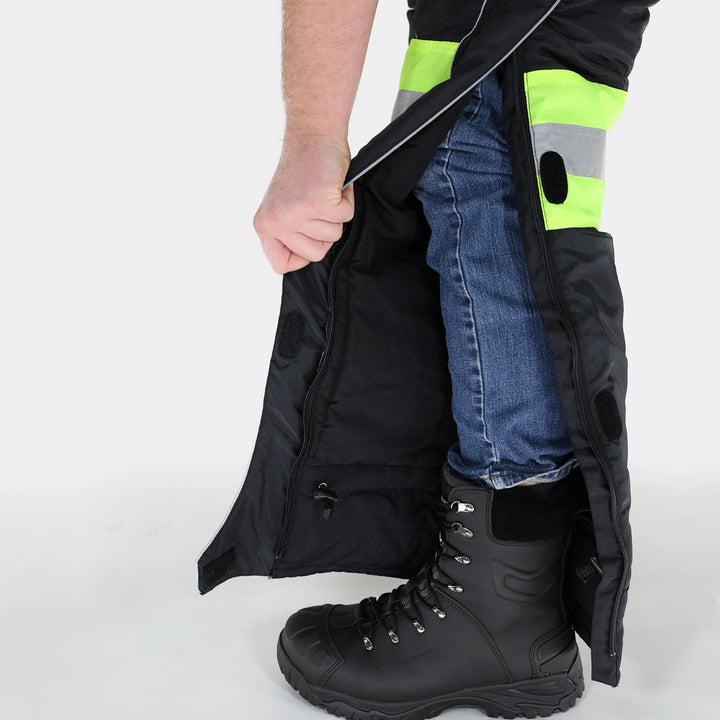 Epik Reflex Hi Vis Yellow Insulated Cooler Pants Leg Zipper