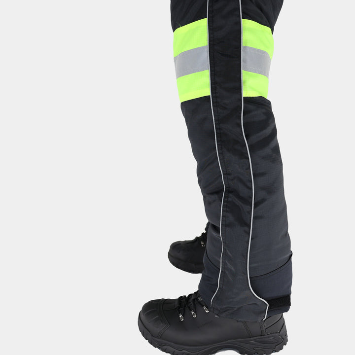 Epik Reflex Hi Vis Yellow Insulated Cooler Pants Leg Side