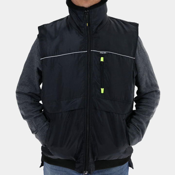 Epik Reflex Cooler Vest Black Front Zipped