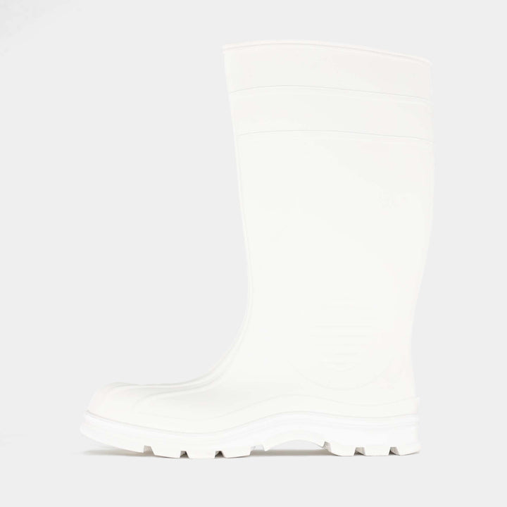 Epik Stride Rubber White Safety Toe Boot Side