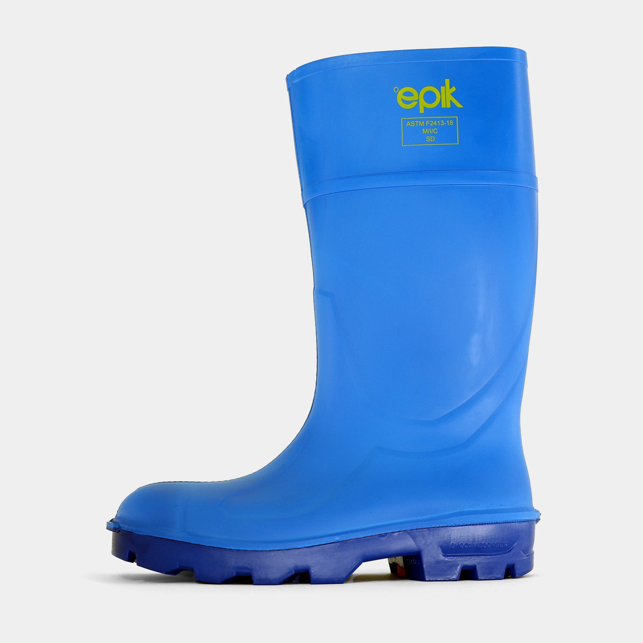 Blue steel toe boots online