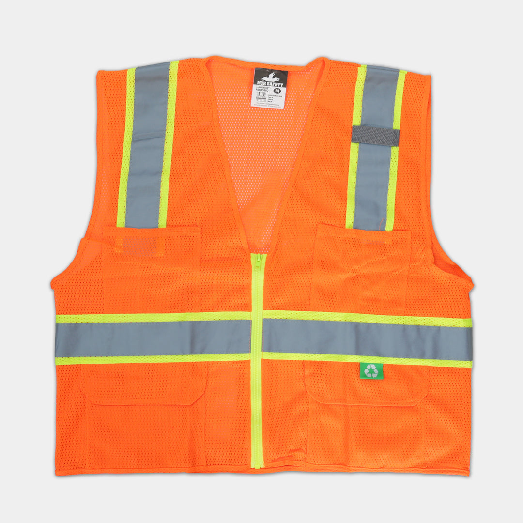 Premium Safety Vest With Zipper, Class 2