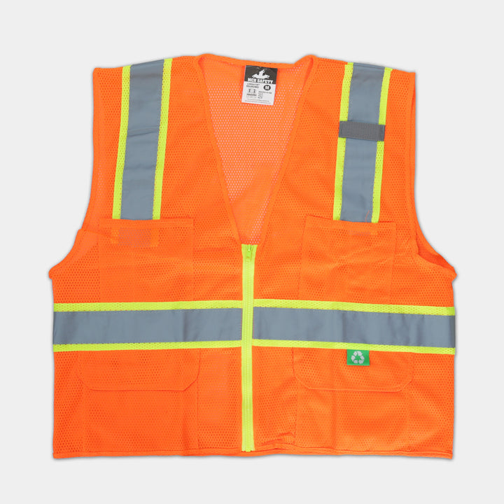Premium Safety Vest With Zipper, Class 2