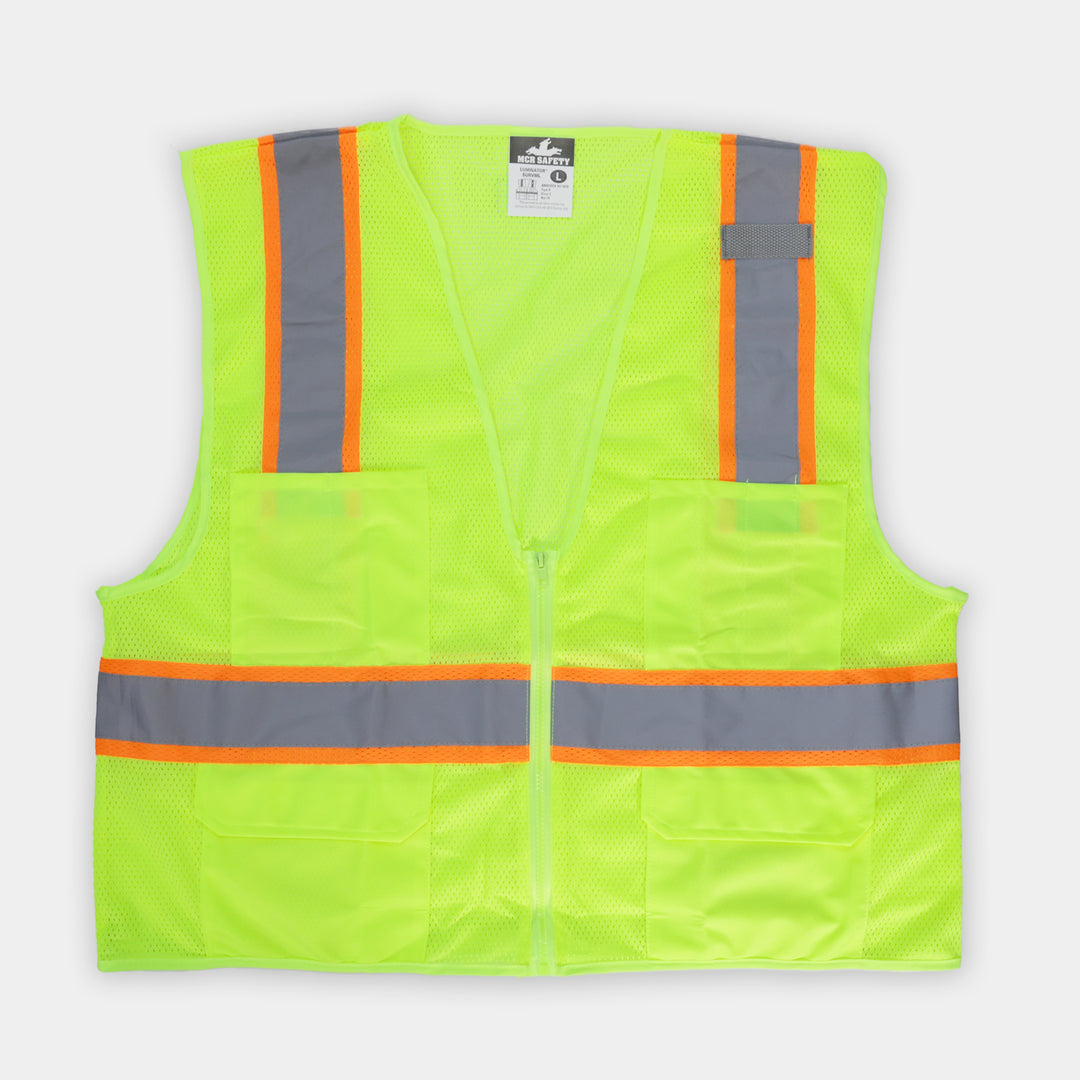 Premium Safety Vest With Zipper, Class 2