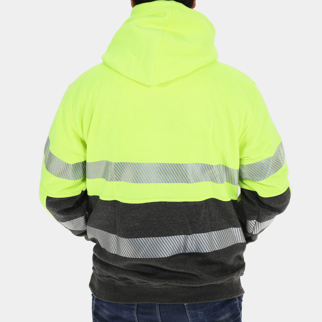 Epik Peak 2.0 Pullover ANSI Class 2 Hoodie in Yellow Back