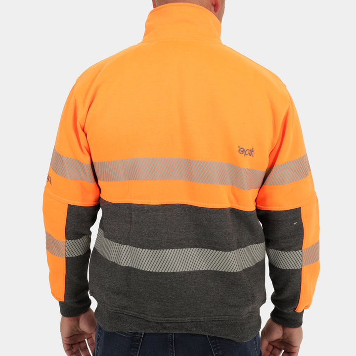 Epik Peak 2.0 Quarter Zip Sweater Orange back