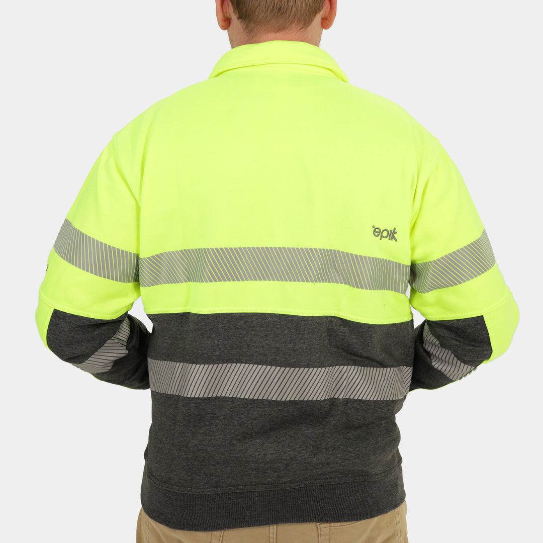 Epik Peak 2.0 Quarter Zip Sweater Yellow Back