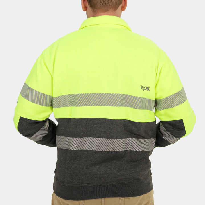 Epik Peak 2.0 Quarter Zip Sweater Yellow Back