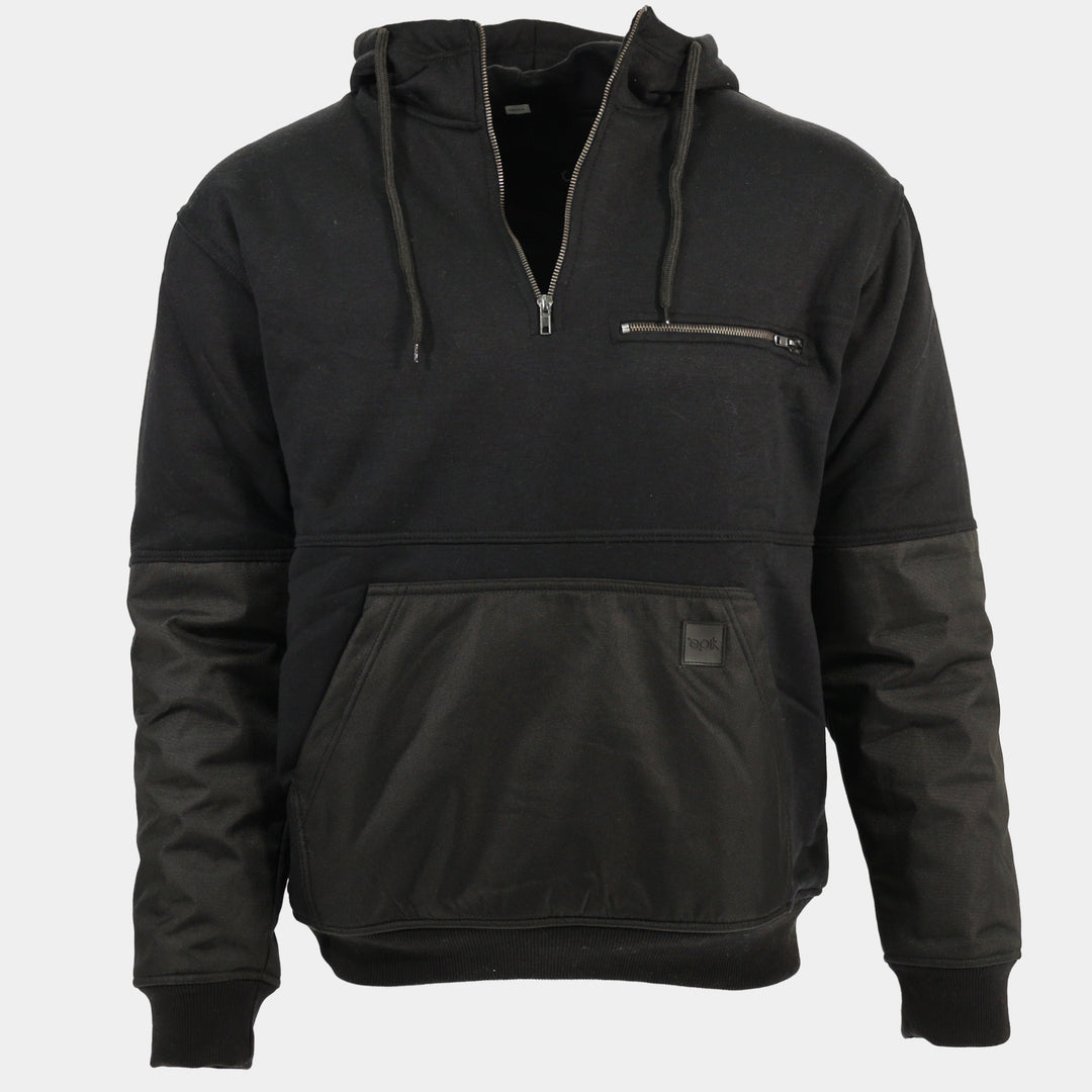 Epik Peak Pro Pull-Over Heavy Hoodie Black Front Cut Out