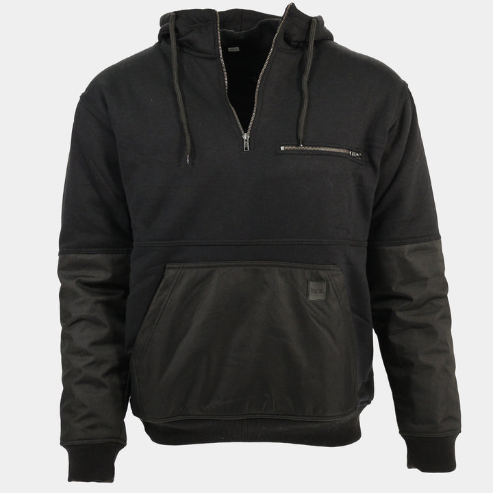 Epik Peak Pro Pull-Over Heavy Hoodie Black Front Cut Out