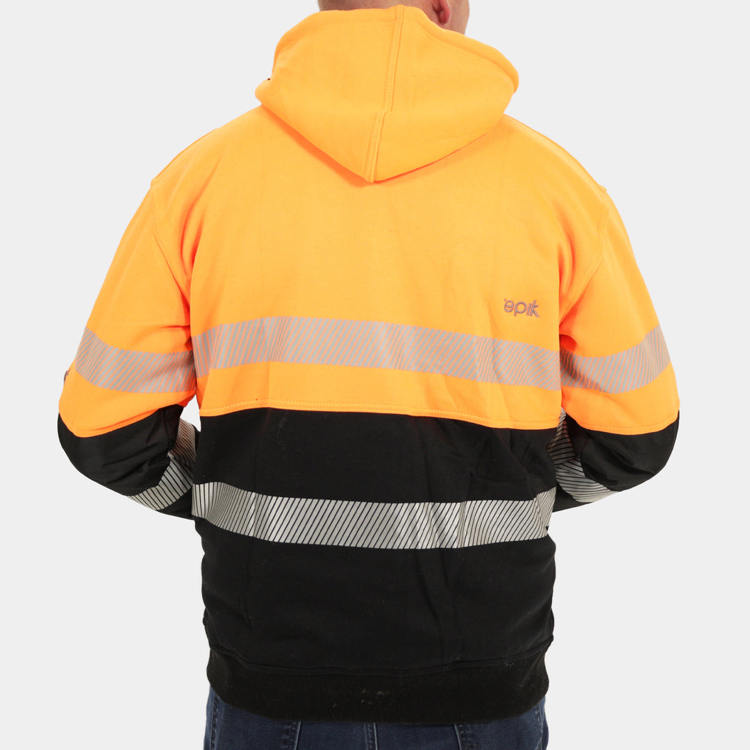 Epik Peak Pro Pull-Over Heavy Hoodie Orange Back