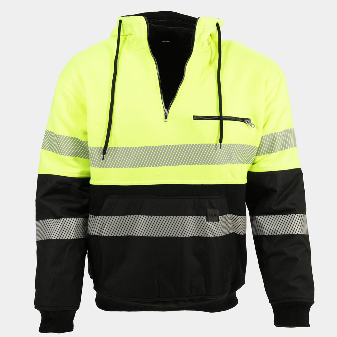 Epik Peak Pro Pull-Over Heavy Hoodie Yellow Front Floating
