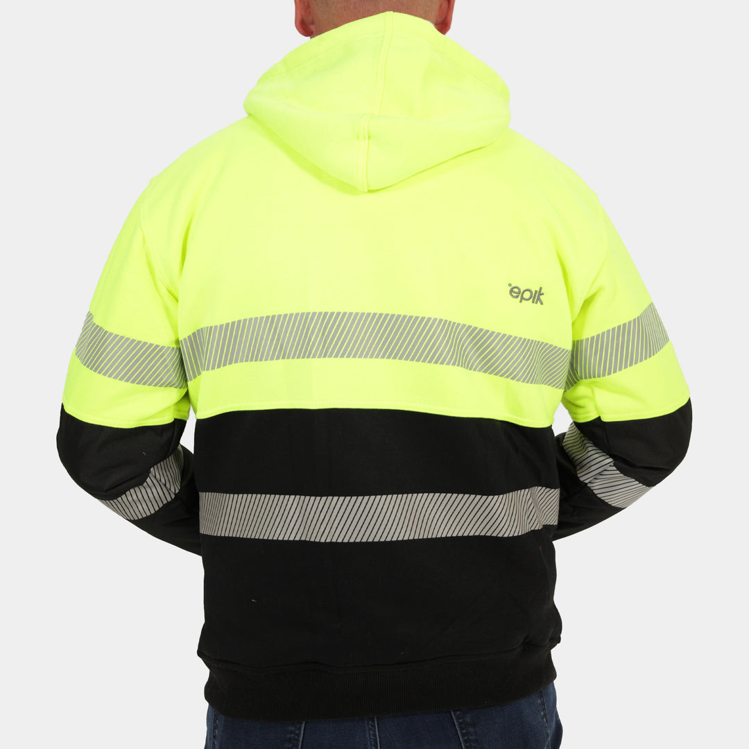 Epik Peak Pro Pull-Over Heavy Hoodie Yellow Back