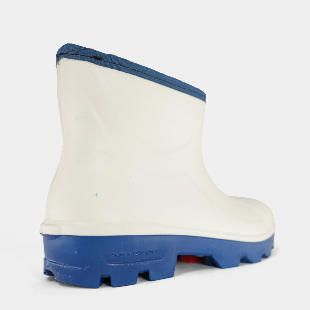 Epik Tread Safety Short Boot Composite Sanitation Footwear in White Back Close Up