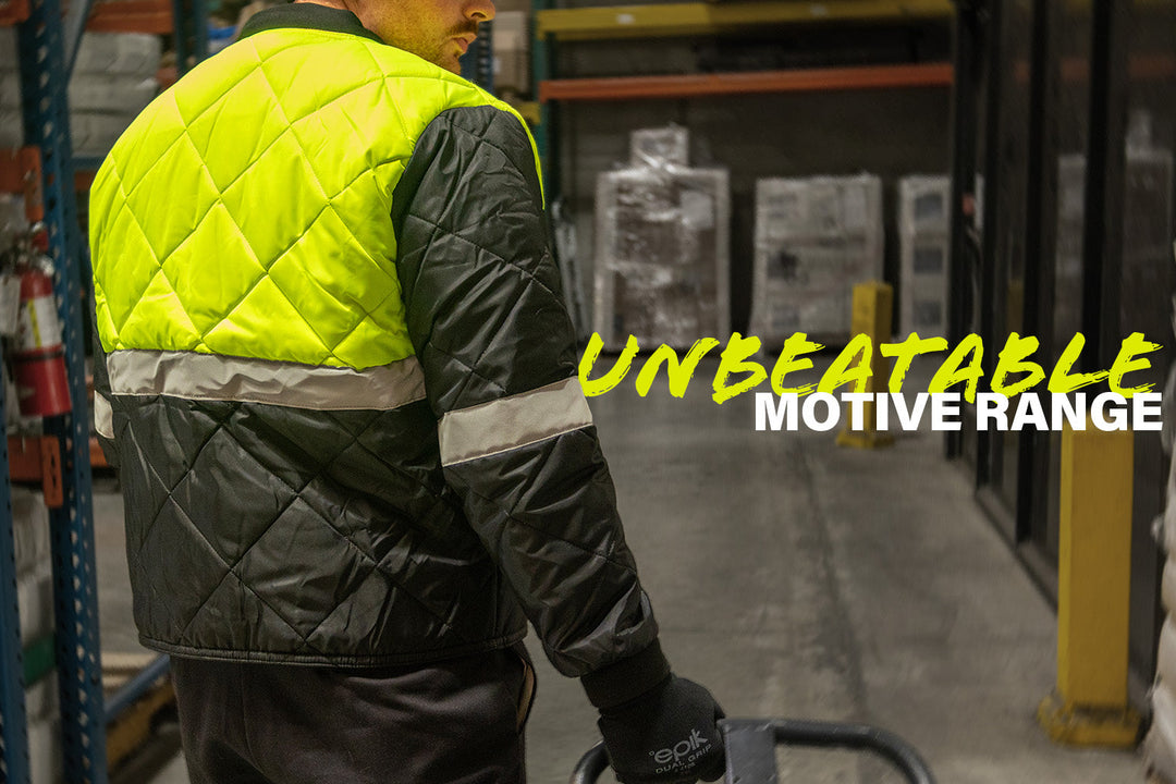 NEW COLORS: Motive Hi Vis Workwear for Cooler & Food Processing Teams