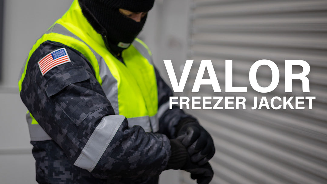 Valor Freezer Jacket Banner