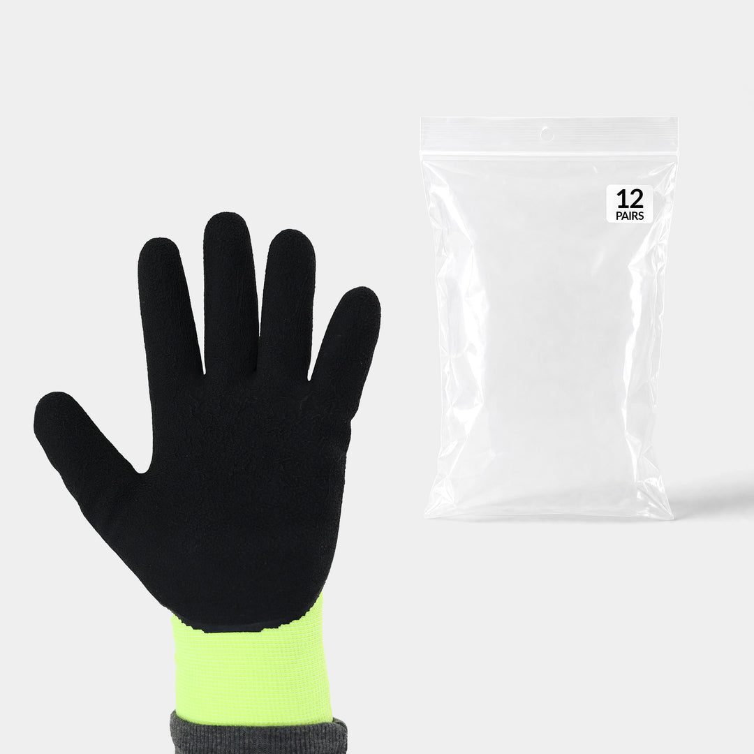 12 Pack Hi Vis Dual Grip Glove (12 pairs)