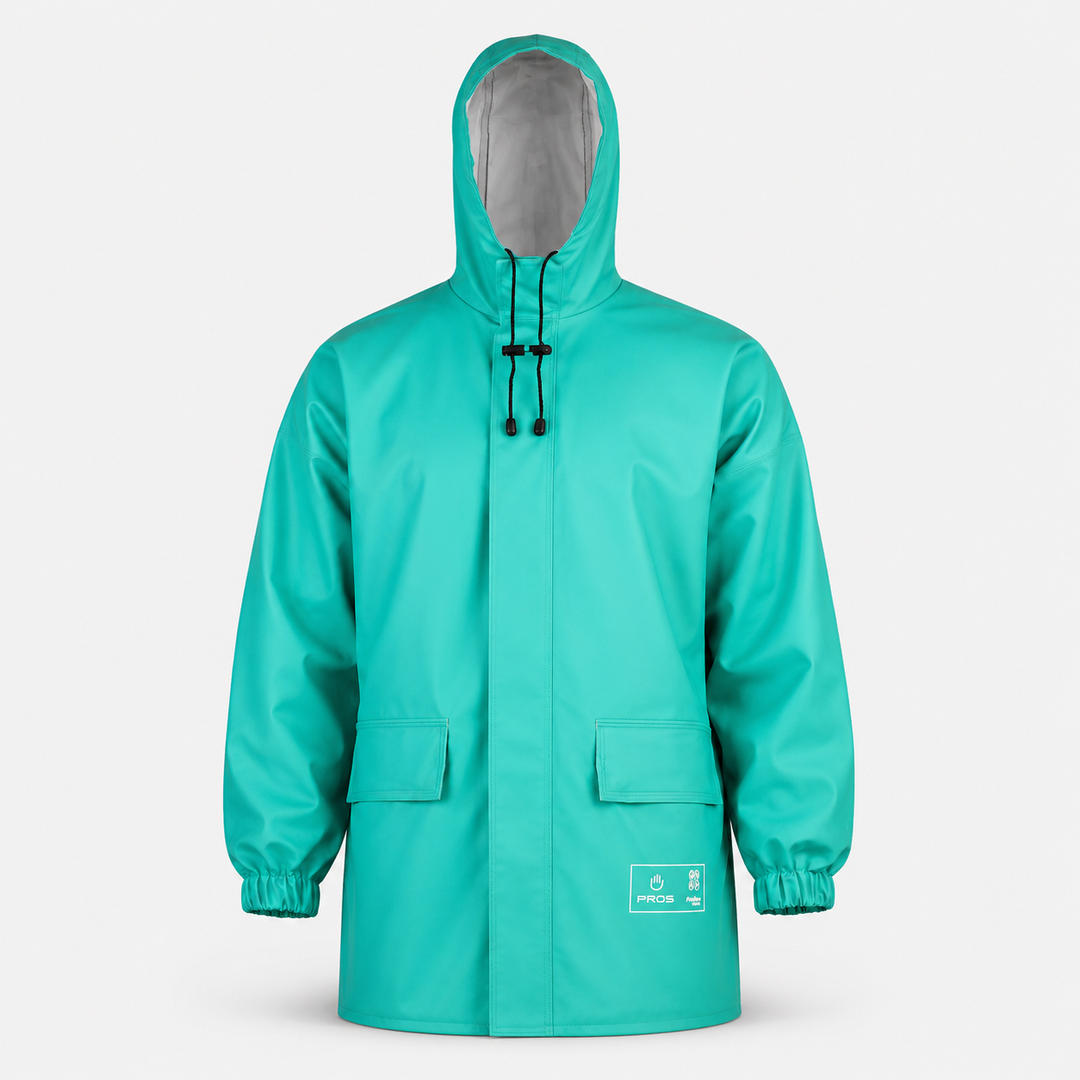 Pros Chemical Resistant Jacket, Green (1ea)