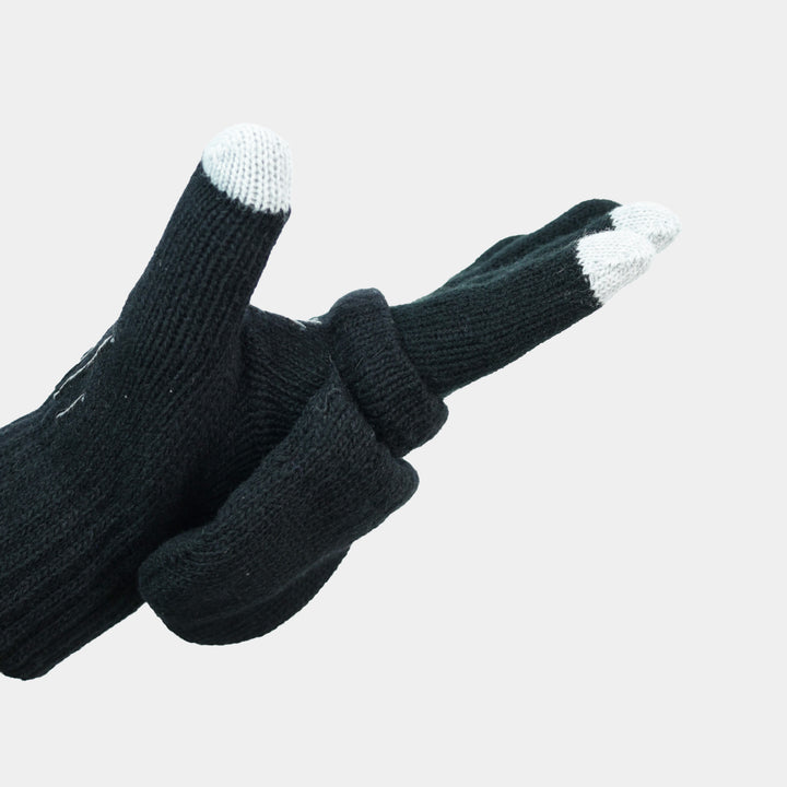 Epik Workwear Hybrid Knitted Mitten Glove with PVC Printed Grip for Machine Operators Forklift Cold Storage Warm Comfort Side