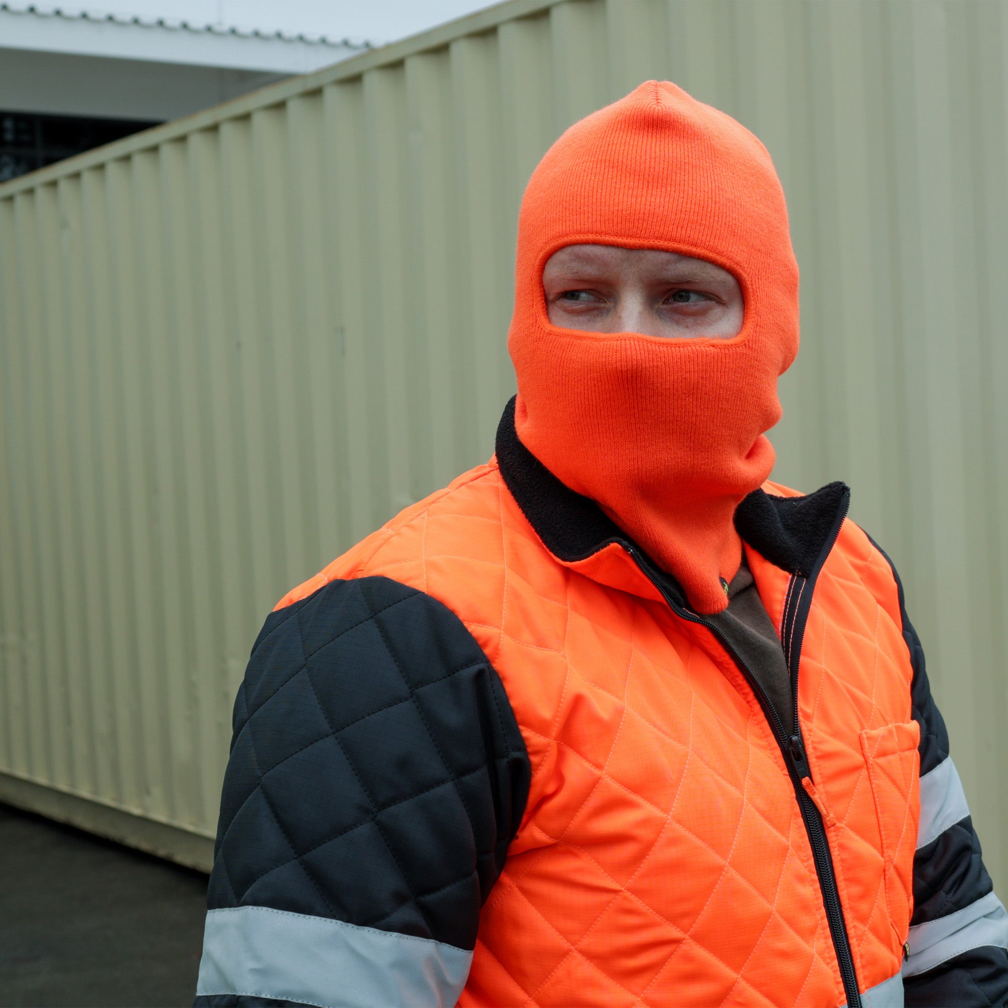 Epik Workwear Hi Vis Knitted face mask insulated work gear