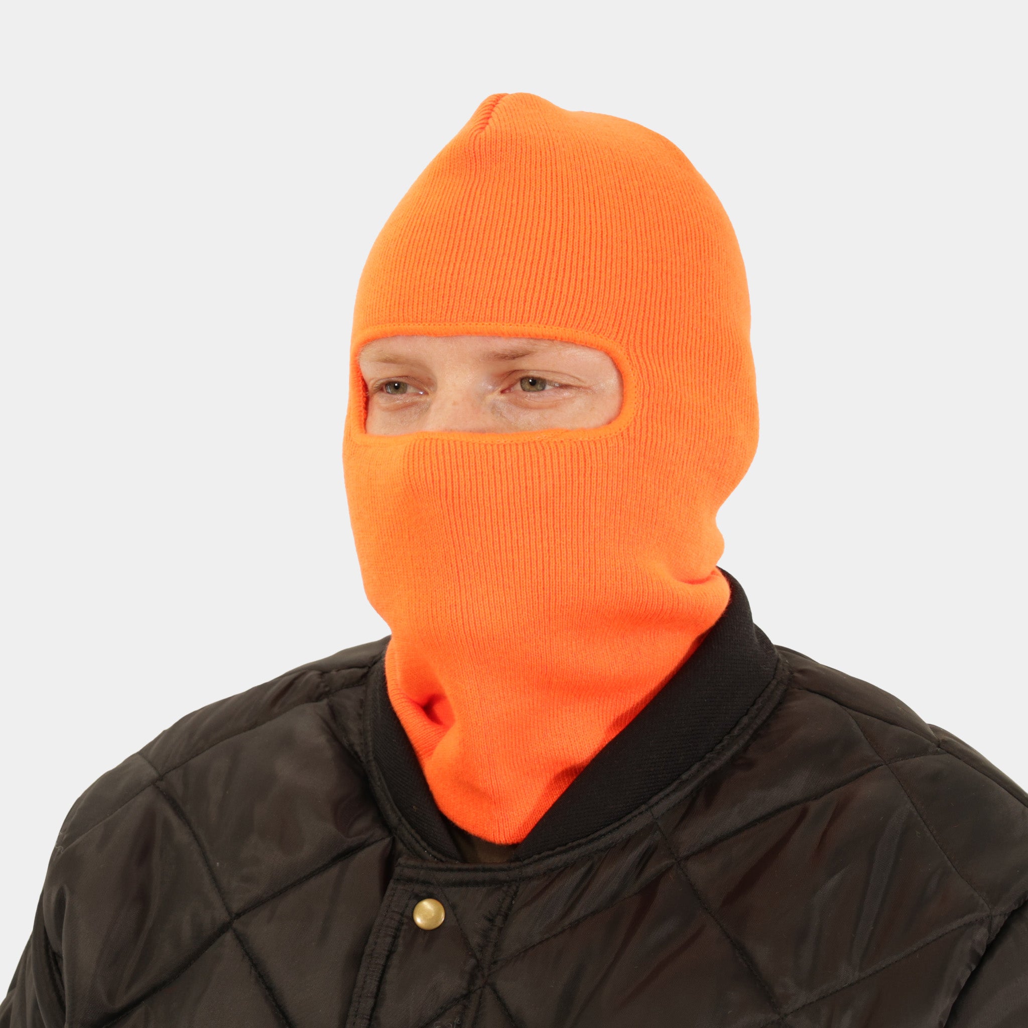 Knitted Face Mask - Epik Workwear Hi Vis Orange Thermal Headwear