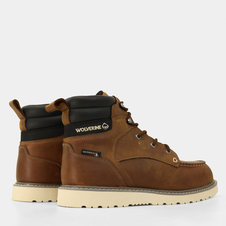 Trade Wedge Steel Toe Sudan Brown Boot