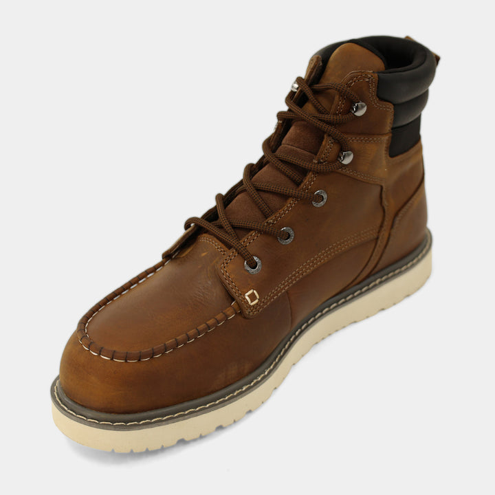Trade Wedge Steel Toe Sudan Brown Boot