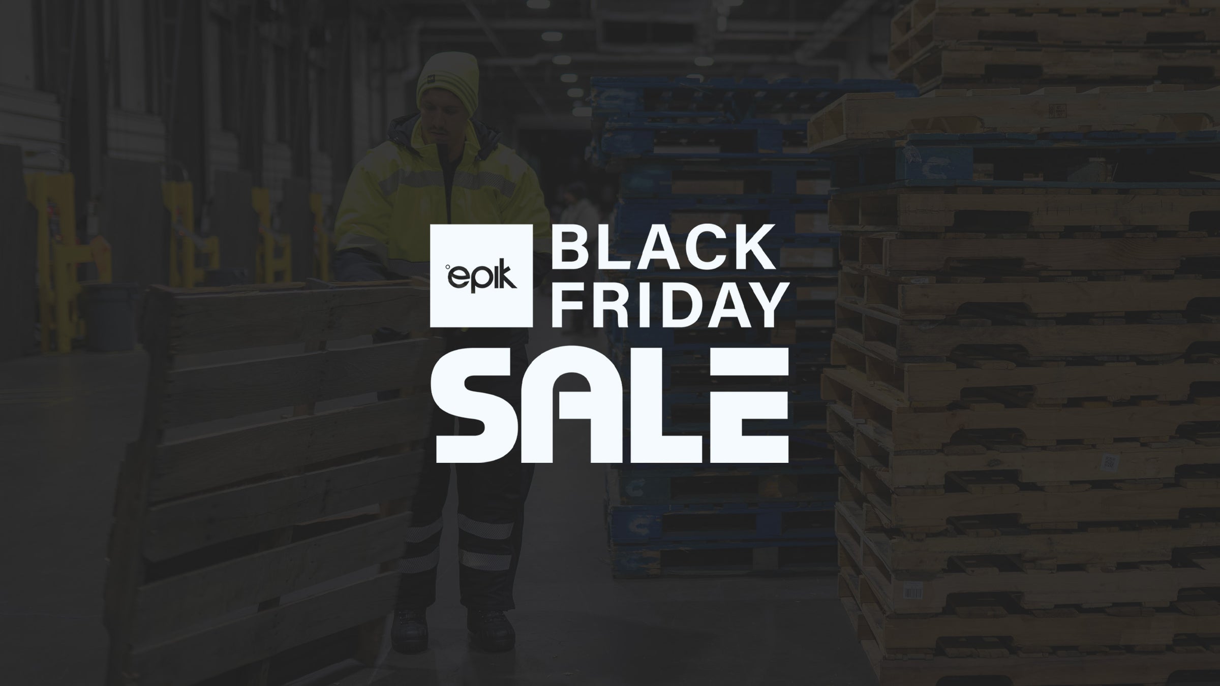 Epik Workwear Black Friday Sale Home Page Banner